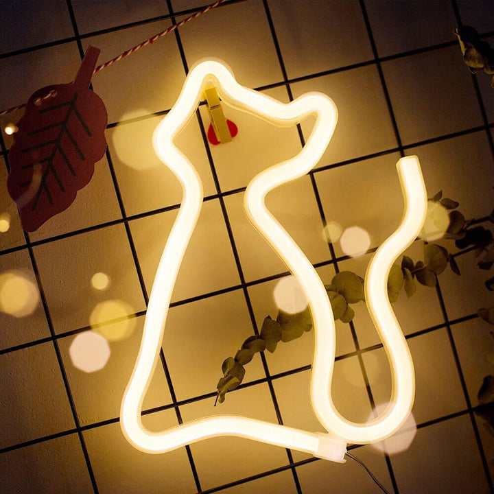 BowLift | Trendy Kitty Neon Lamp - Enchanting Lighting for Every Room