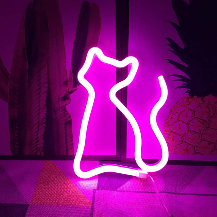 BowLift | Trendy Kitty Neon Lamp - Enchanting Lighting for Every Room