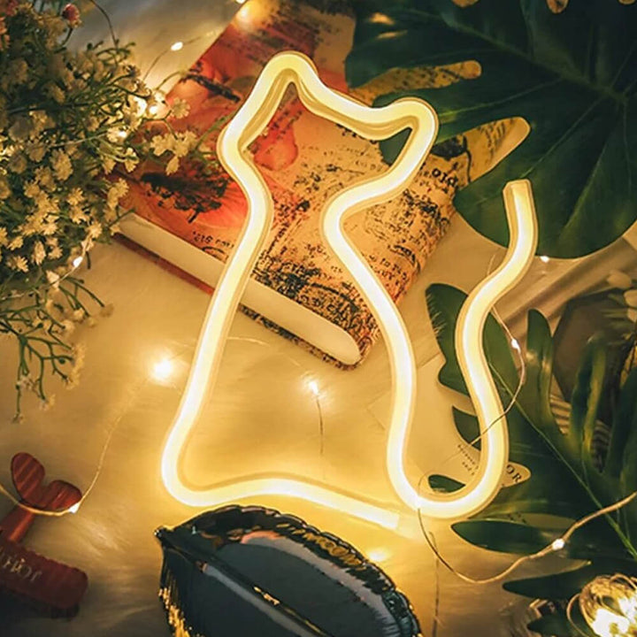 BowLift | Trendy Kitty Neon Lamp - Enchanting Lighting for Every Room