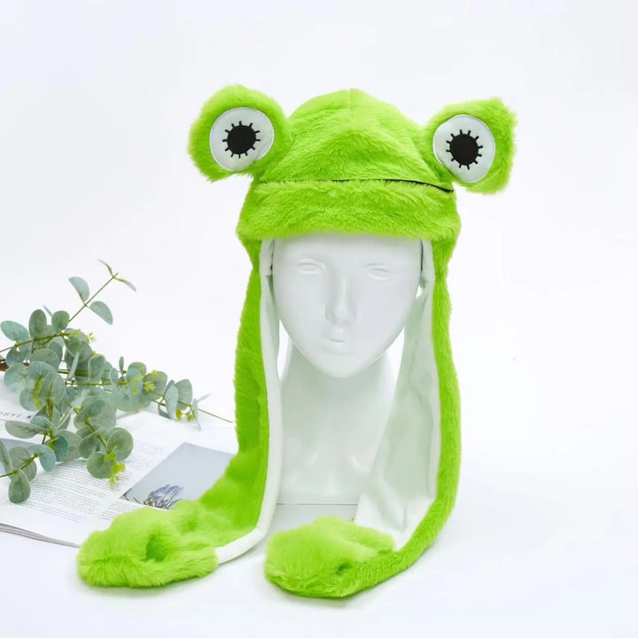 BowLift | BunnyBounce Plush Hat with Moving Ears for Kids & Adults