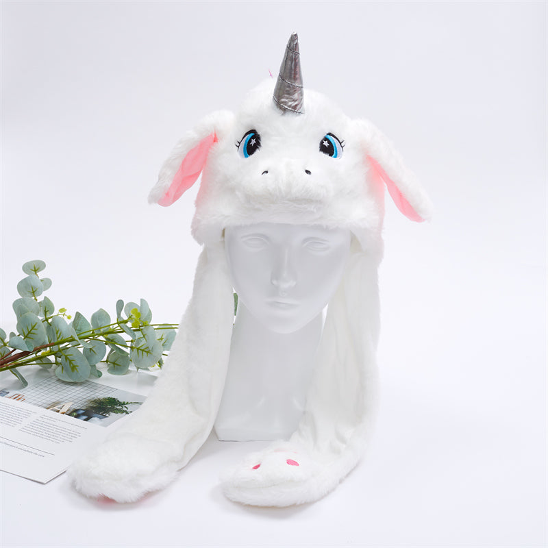BowLift | BunnyBounce Plush Hat with Moving Ears for Kids & Adults