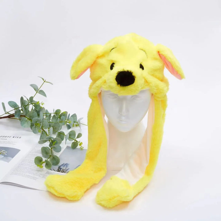 BowLift | BunnyBounce Plush Hat with Moving Ears for Kids & Adults