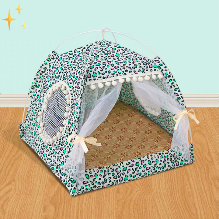 Cute Pet Tent with Curtains - PetTent Bowlift