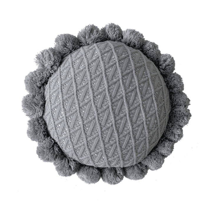 BowLift | Sweet Pom Pom Tassel Round Cushion