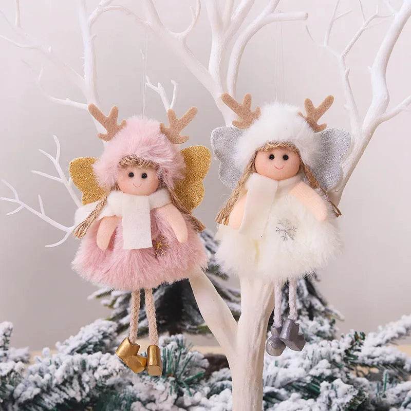 BowLift | Christmas Cute Fabric Antler Plush Girl Decoration Ornaments