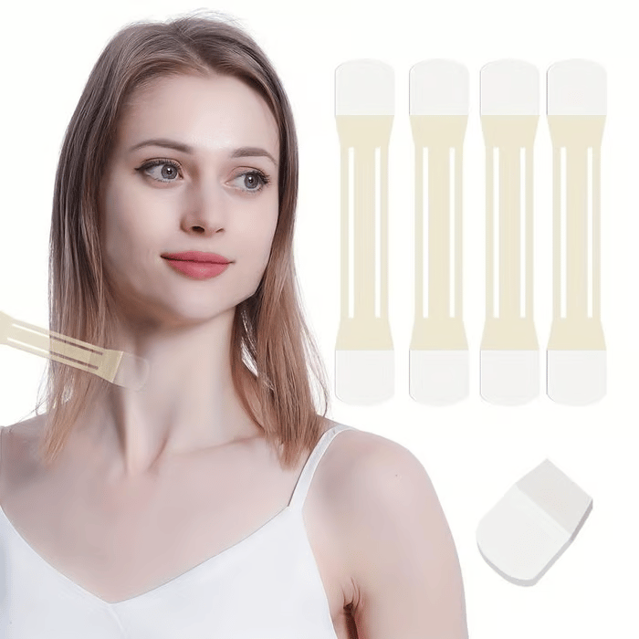 BowLift | Neck Lifting Tape | Instant Firming & Sculpting Effect | Invisible & Skin-Safe Adhesive