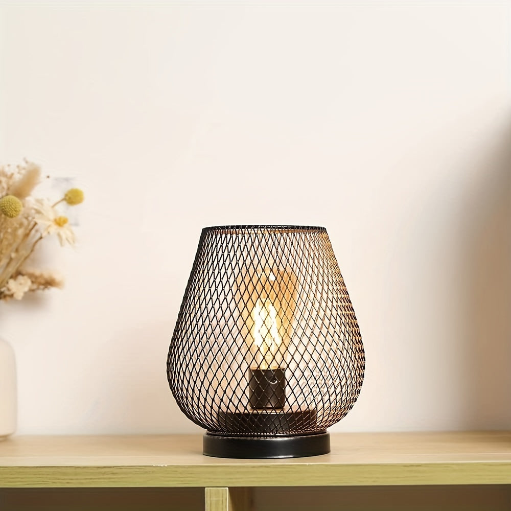 BowLift | RusticMesh Table Lamp Set – Industrial Style and Atmospheric Lighting