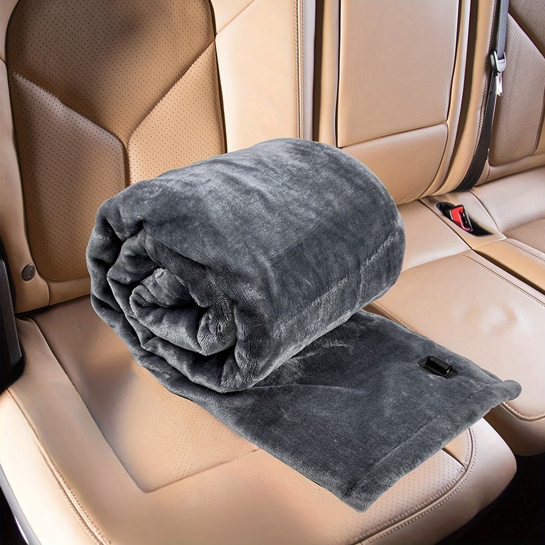 12V Heated Car Bowliftanket - Soft Flannel Bowliftanket with Overheat Protection for Car and Camping | Bowlift