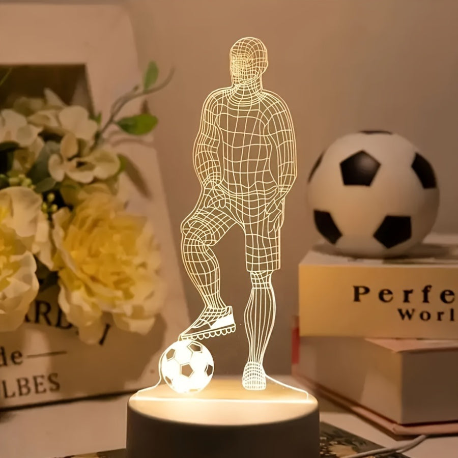 SportGlow - LED Table Lamp with 3D Football Design Bowlift
