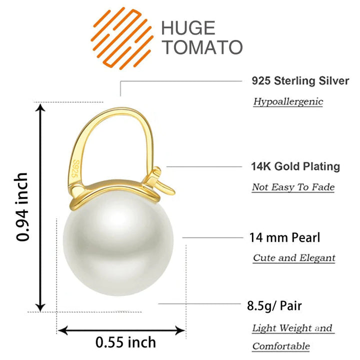 BowLift | Black Pearl Earrings  Available in White Champagne Grey Gold and Black  Pearl Dangle Earrings