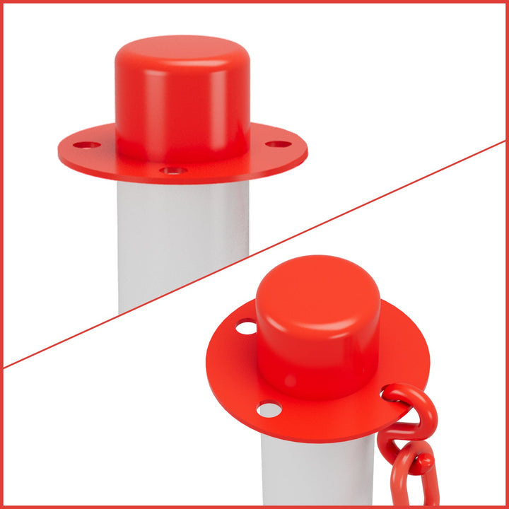 Barrier post chain post with chain length 1.4 m | Bowlift