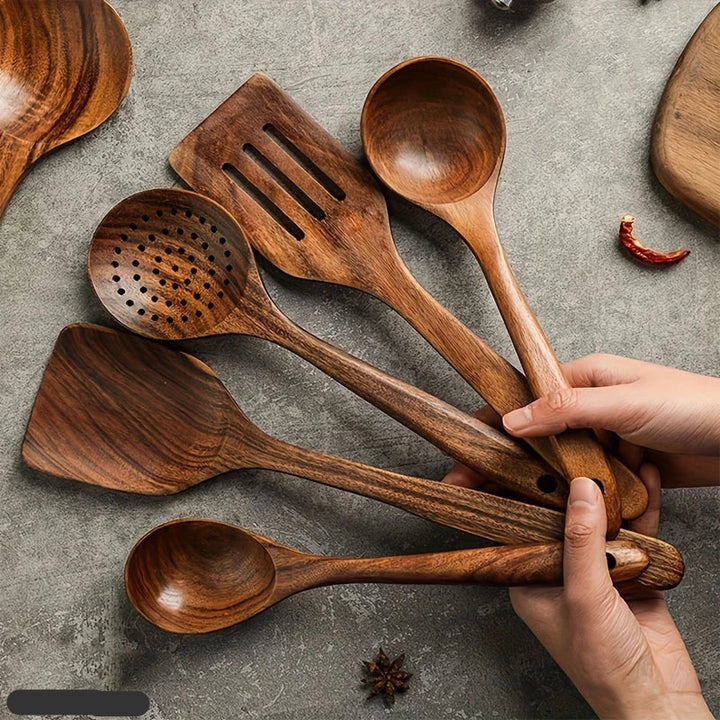 BowLift | Kitchen Set Made from Natural Teak Wood