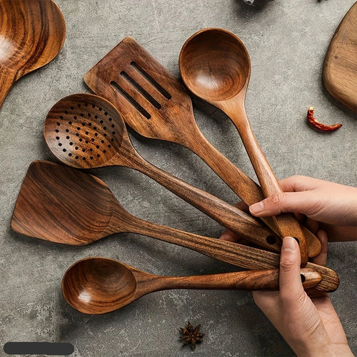 BowLift | Kitchen Set Made from Natural Teak Wood