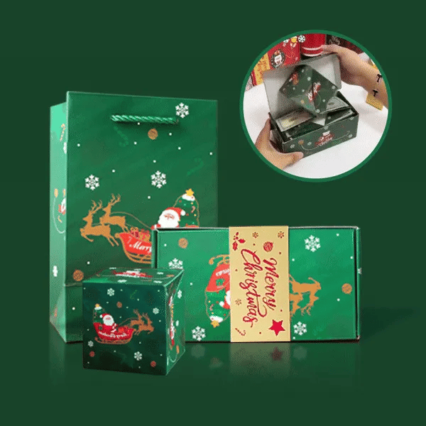 BowLift | Pop-Up Surprise Gift Box | Spring-Loaded Cubes | Hidden Compartment | Reusable Party Gift Box | For All Occasions