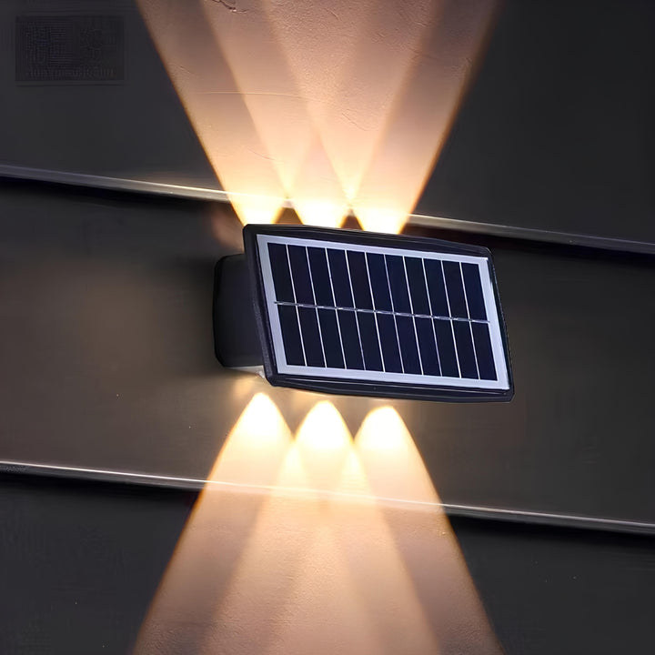 BowLift | Outdoor Solar LED Wall Light Black