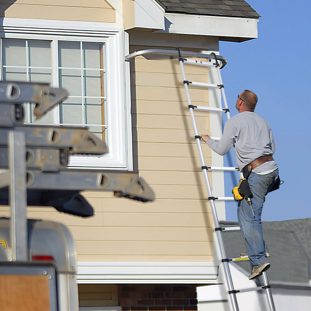 Telescopic ladder with 2 detachable hooks | Bowlift