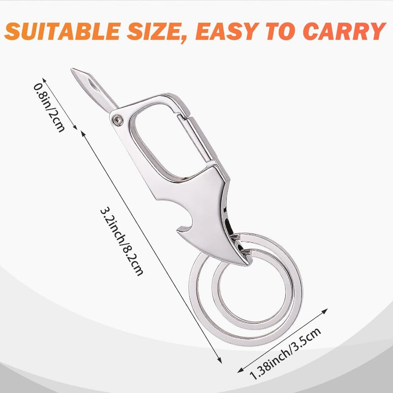 BowLift | 3-in-1 Multifunctional Zinc Alloy Keychain Clip