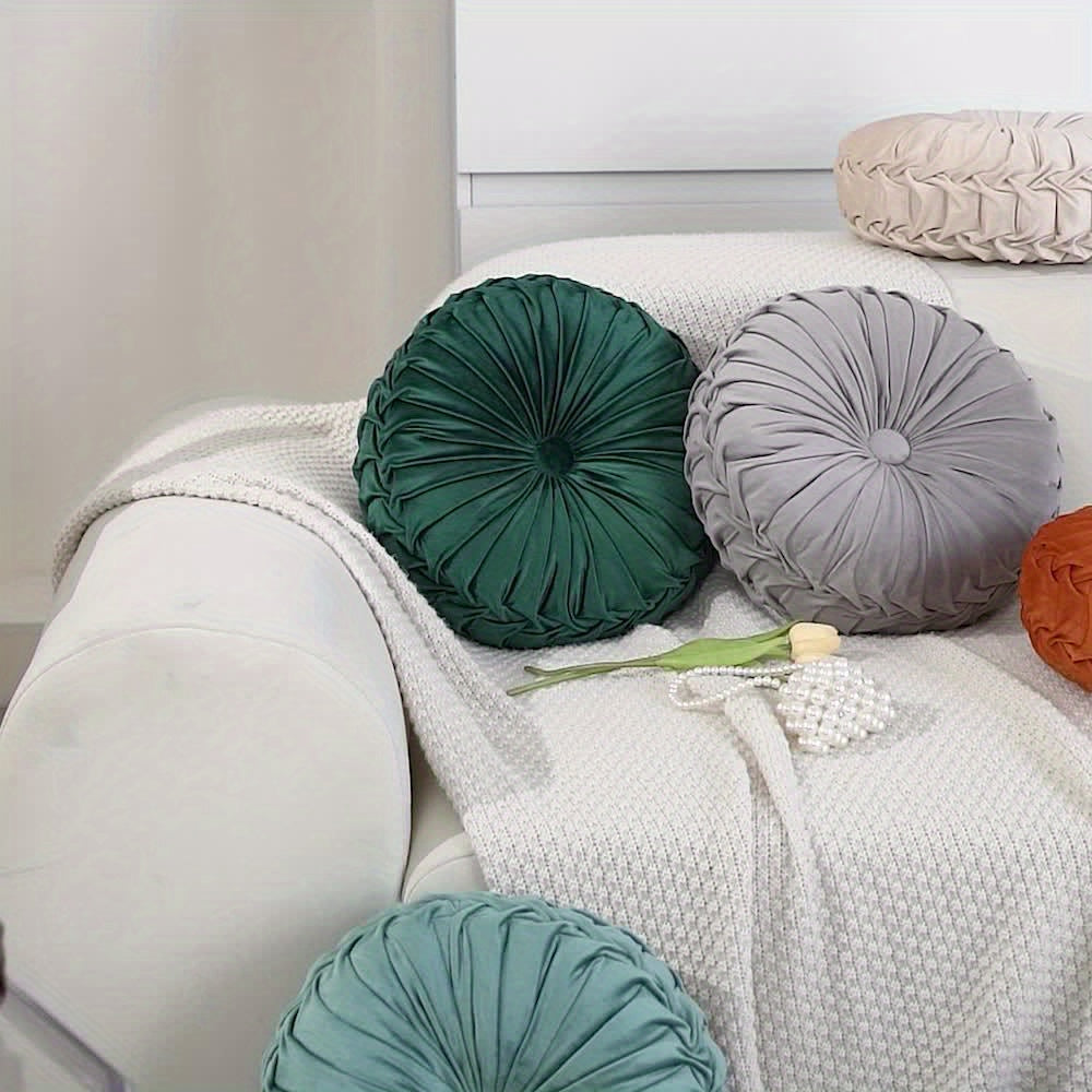 BowLift | VelvetGlow - Soft Round Cushion for Cozy Spaces