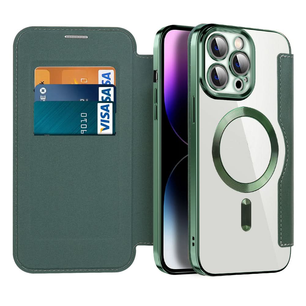 BowLift | Magnetic Leather Flip Case iPhone 11–14 Series
