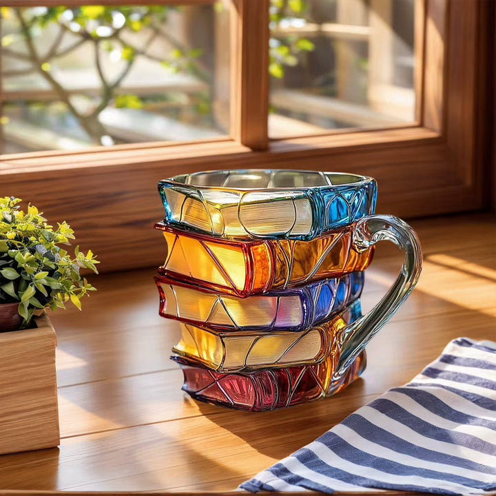 BowLift | Stacked Books Shape Coffee Mug
