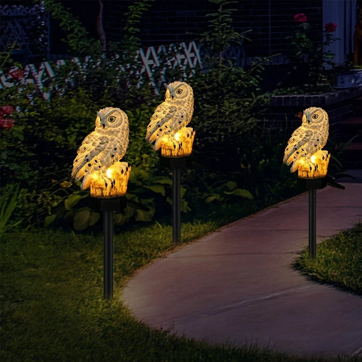 BowLift | Solar Garden Light Owl – LED Outdoor Light for Garden, Terrace and Balcony, weatherproof