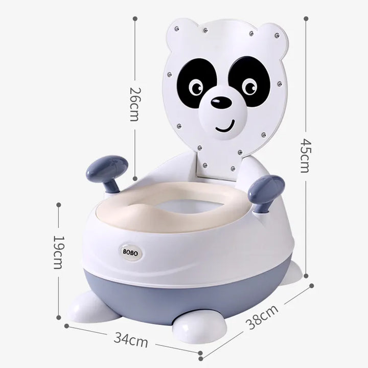 BowLift | Potty chair for children in panda shape – Soft baby potty with PU seat