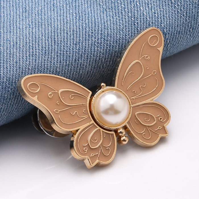 BowLift | Detachable Clothing Clips | Adjustable Metal Waist Pins | No-Sew Jean & Skirt Fasteners
