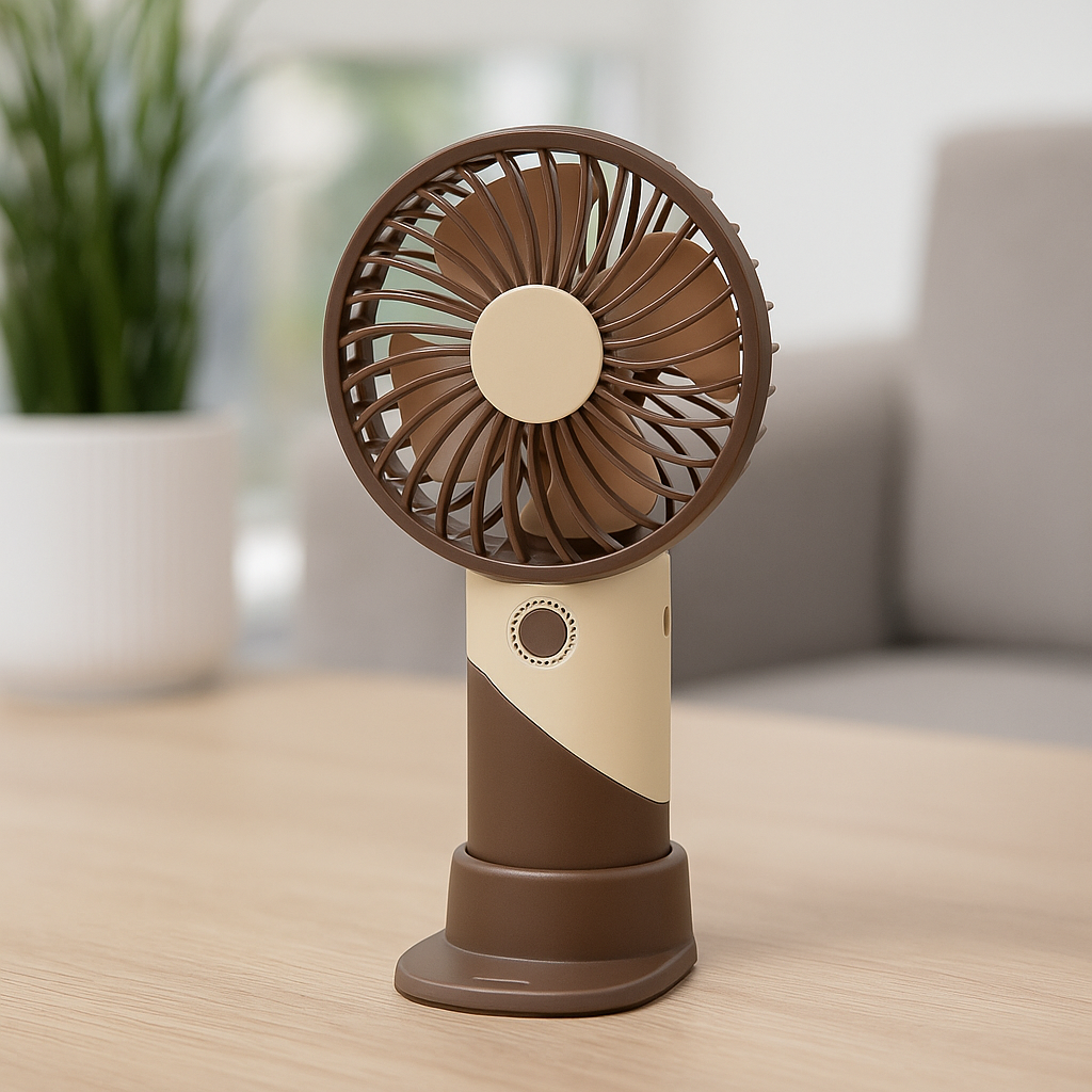 ColorTwist™ Mini Fan – 3-Speed Rechargeable Handheld Fan | Bowlift