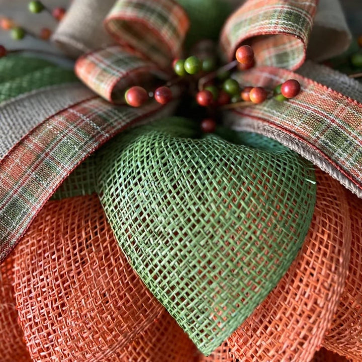 BowLift |  Farmhouse Pumpkin Wreath For Front Door