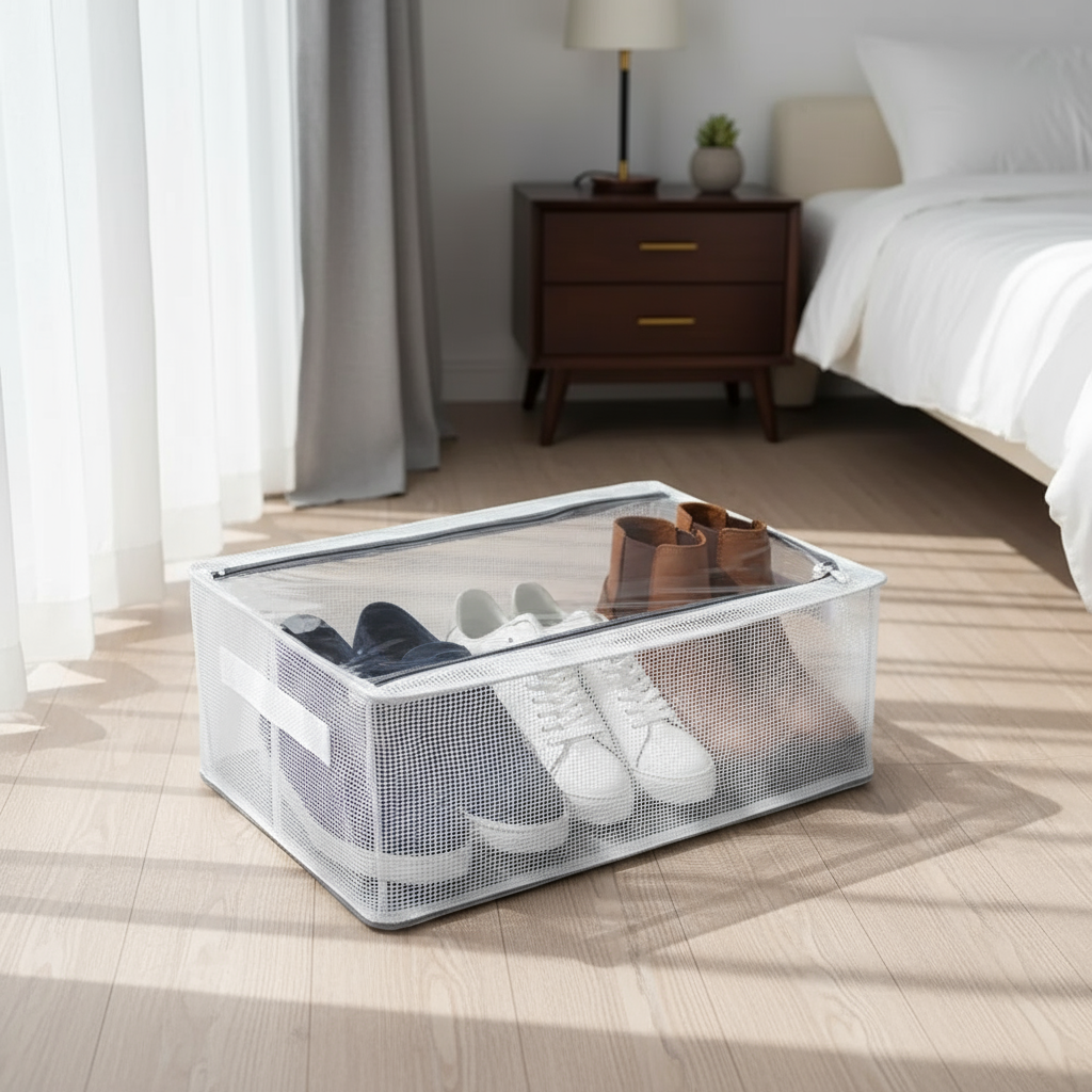BowLift | Foldable Stackable Shoe Storage Organizer