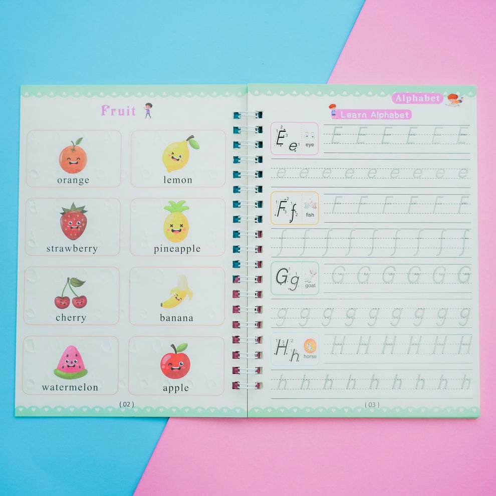 BowLift | Children'S Numbers Letters Practice Magic Copybook