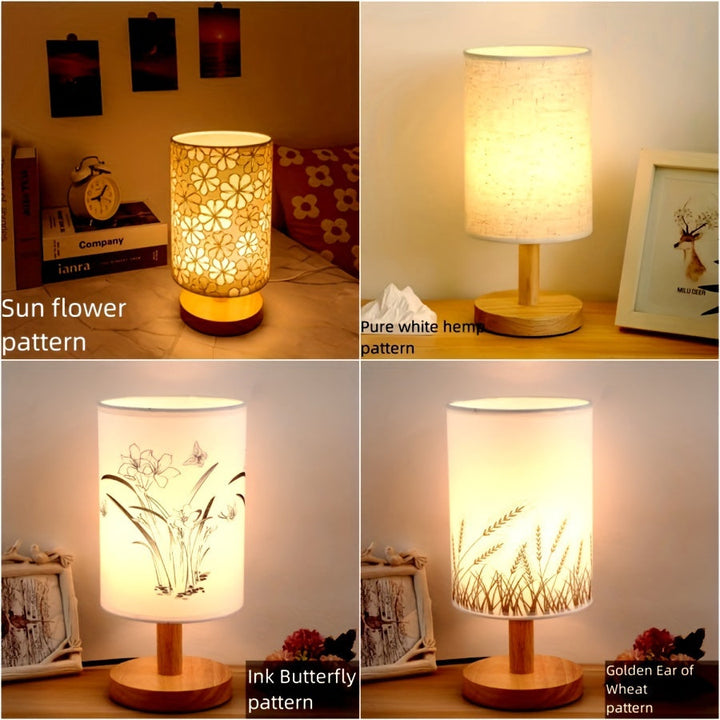 WoodGlow – Adjustable LED Table Lamp with USB Bowlift