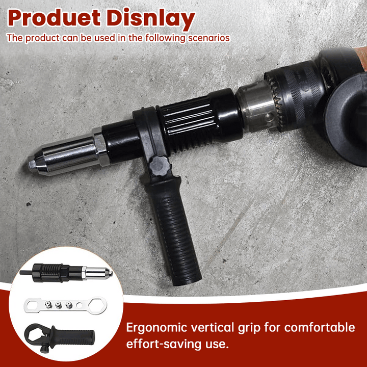 ProGrip — Turn your cordless screwdriver into a precise power machine for effortless riveting without exhaustion | Bowlift