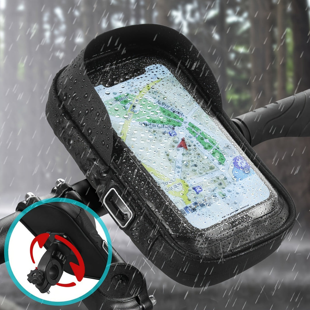 Waterproof Phone Holder for Bicycle and Motorcycle – 360° Rotatable and Suitable for 4.5–6.4 inch | Bowlift