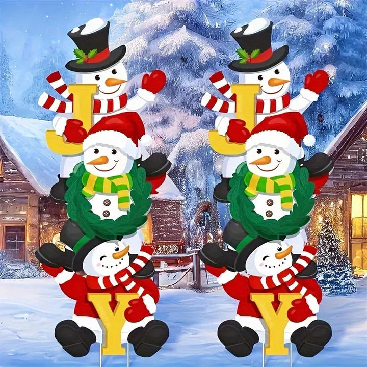 BowLift | SnowyPath - Festive snowman garden decorations