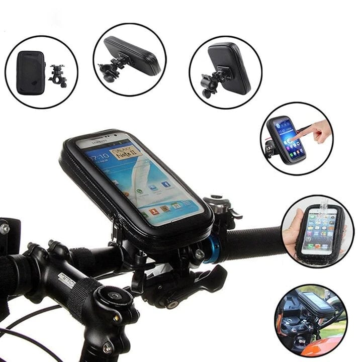 RideCharge Pro – Waterproof phone holder with USB and 15W wireless charging for bicycle and e-bike | Bowlift