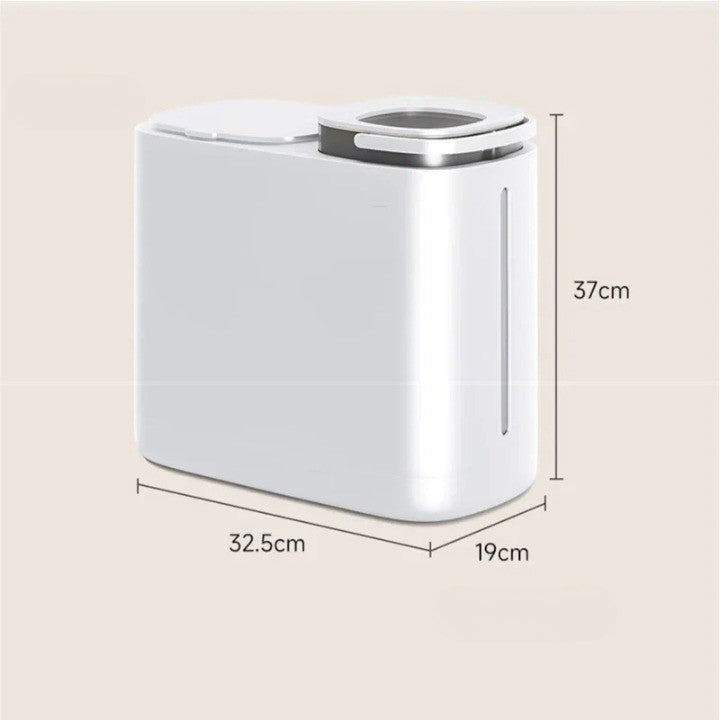 BowLift | Dual Compartment Dry Wet Section Efficient Modern Home Trash Can