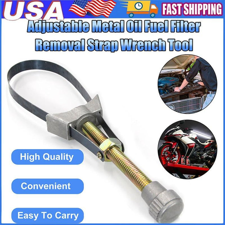 BowLift | Adjustable Oil Filter Wrench — Robust Tool for 60-120 mm Filters