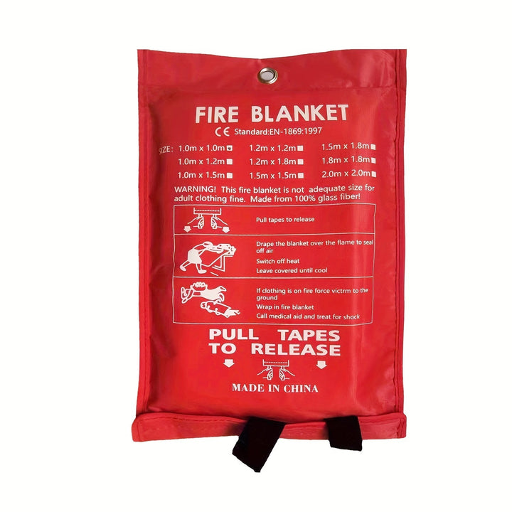 Fireproof fiberglass fire blanket – Compact safety blanket for home, kitchen, and car | Bowlift