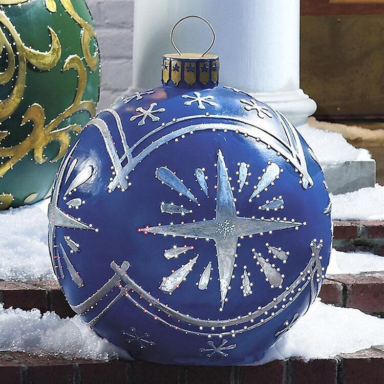 BowLift | Inflatable Christmas decorative balls | PVC outdoor balls | Weatherproof & reusable | Various designs