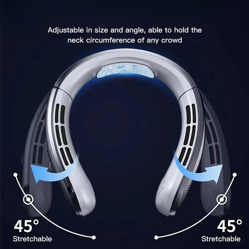 BowLift | Portable Neck Air Conditioner Cooling Fan Rechargeable Leafless Personal Wearable