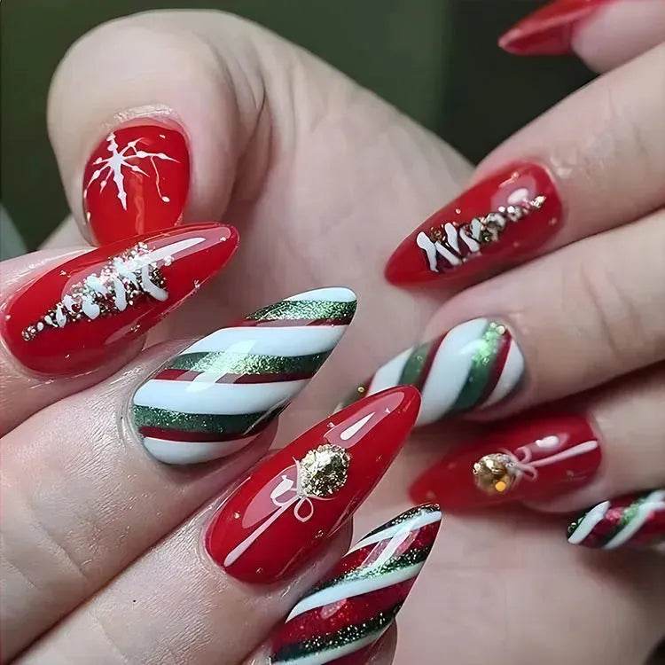 BowLift | 24pcs Christmas False Nail Decal stickers