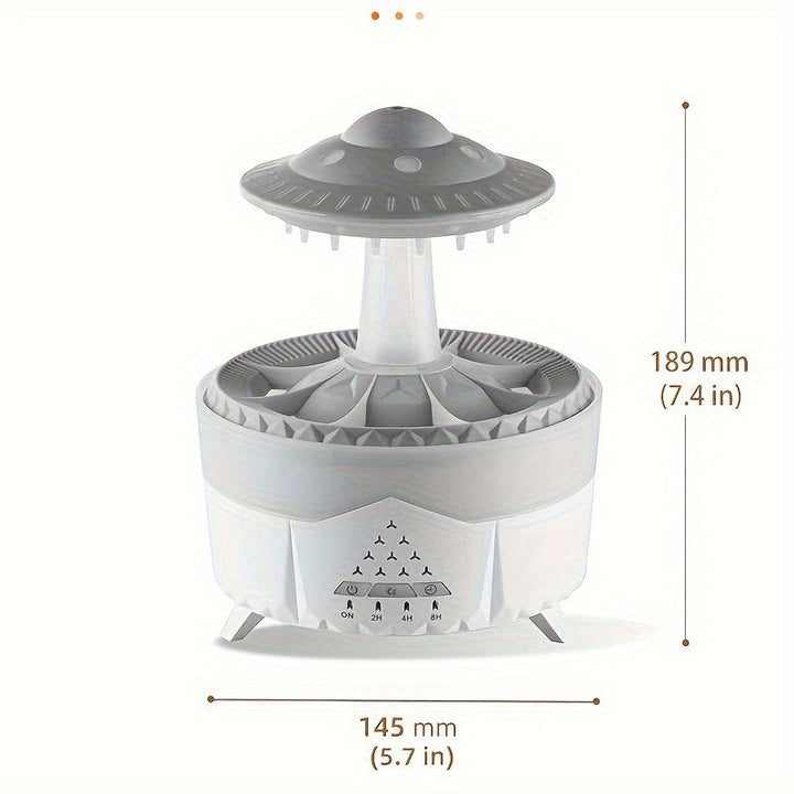 BowLift | Relaxing Raindrop Aromatherapy Essential Oil Diffuser - LED Light & Humidifier