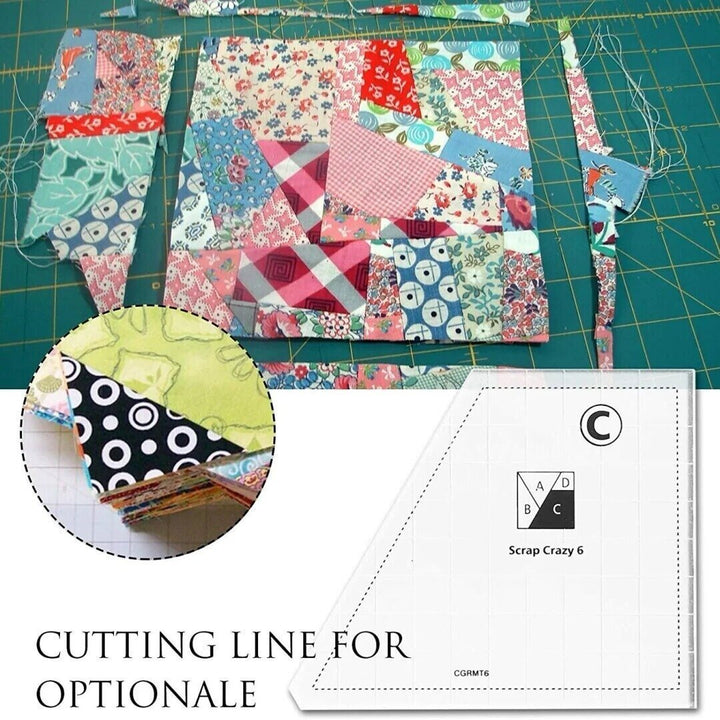 BowLift | Quilting Cutting Template Set | Creative Fabric Pattern Guide | Non-Slip Design for Sewing & DIY Crafts