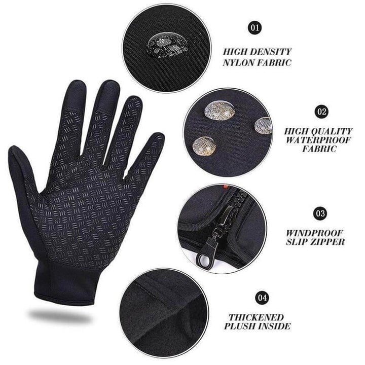 BowLift | HeatGripX Windproof Thermal Slip Cold Weather Gloves