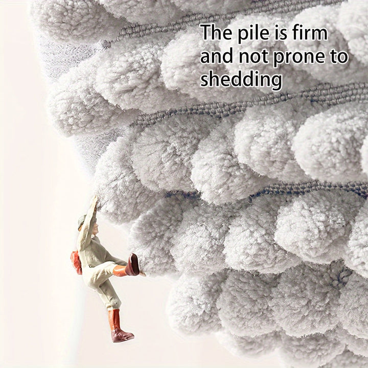 BowLift | HoekZacht L-shaped Shower Mat – Plush Non-Slip Bath Mat with High Absorbency