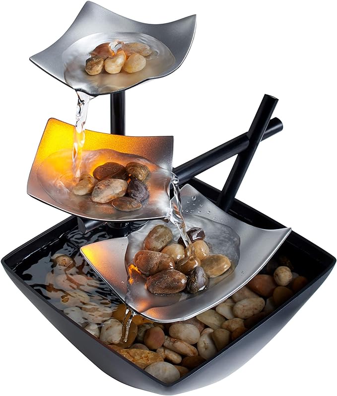 BowLift | LeafFlow – Elegant Indoor Fountain with Leaf Design and Gentle Water Flow