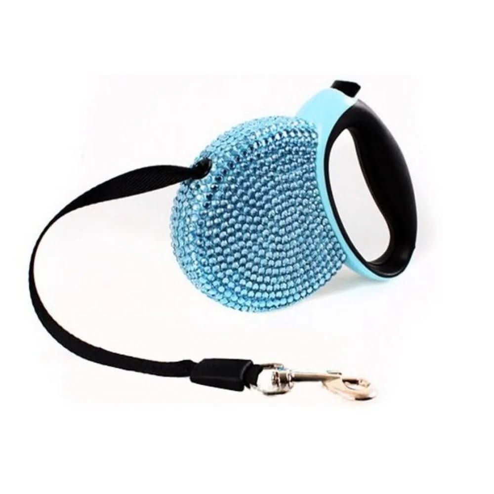 BowLift | CHIC CANIN LEASH – Sparkling dog leash with rhinestones & retractable for small dogs & cats