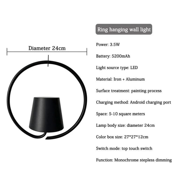 BowLift | Rechargeable LED pendant light for indoor & outdoor use