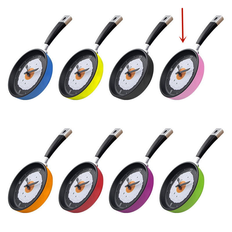 BowLift | Fried Egg Pan Clock Silent Clock Wall Clock Wall Clock